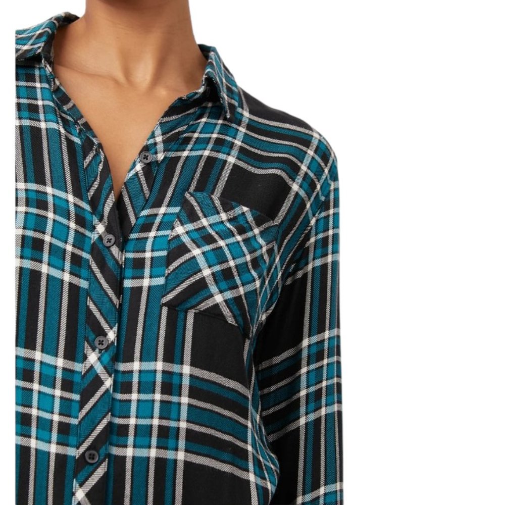 Euc Rails Button Up Hunter Shirt In Midnight Ceru… - image 3